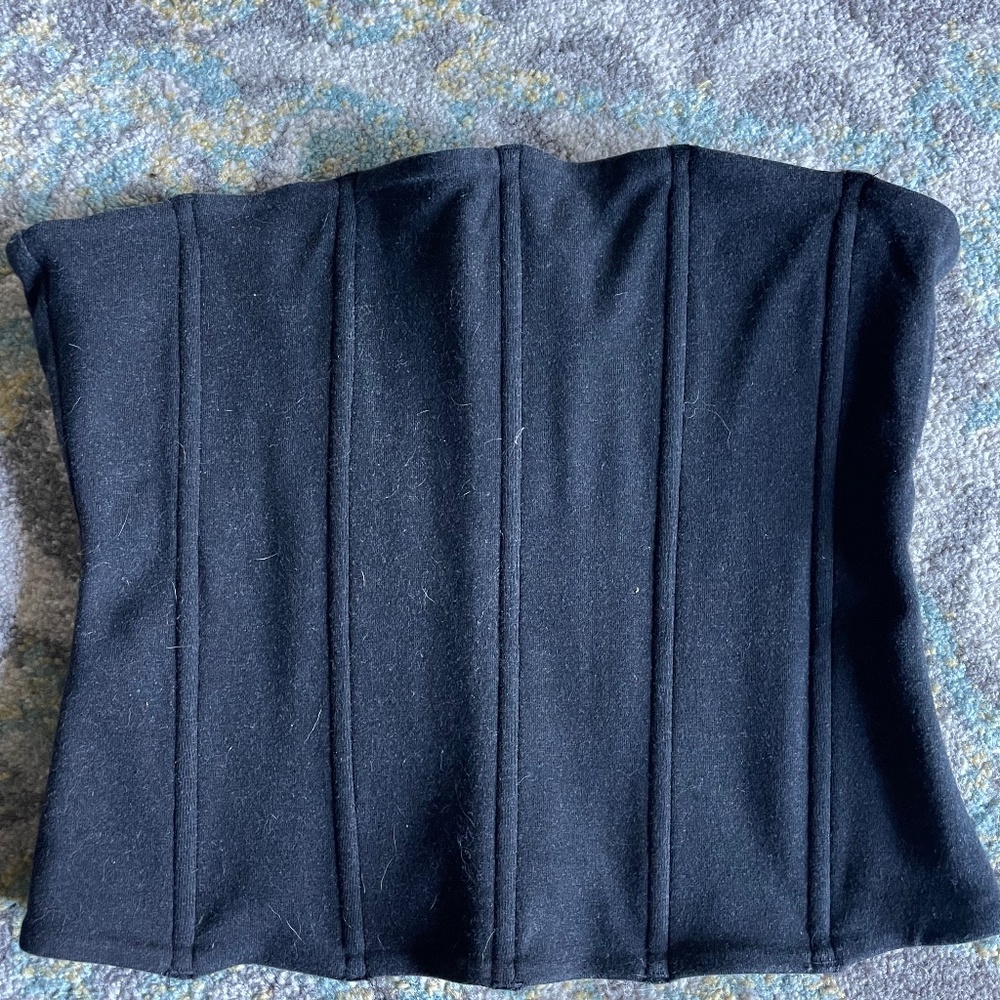 Skims Corset Top - Charcoal Grey Size M